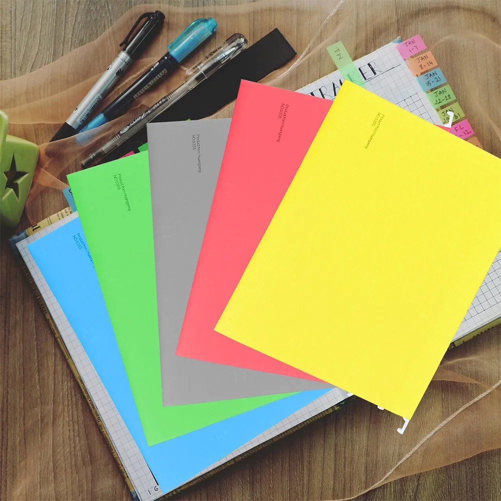 

5Pcs Hanging File Folder Sturdy Wear Resistant Frame Portable Document Organizer for Office School Filing and Receipt Storage