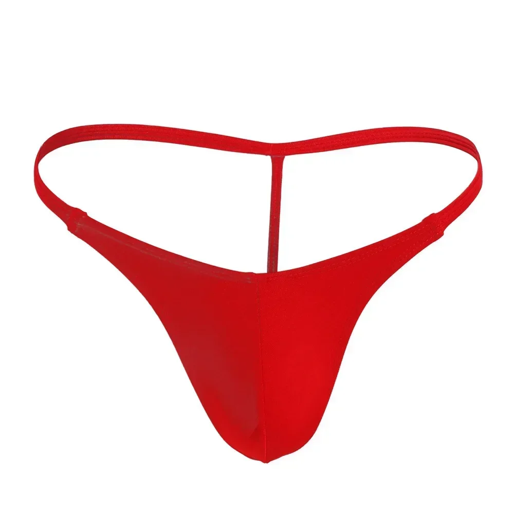 New Men Sexy G-String Soft Breathable Men Thongs Sheer Bulge Pouch Underwear Low Waist Bikini Lingerie Panties Men Briefs