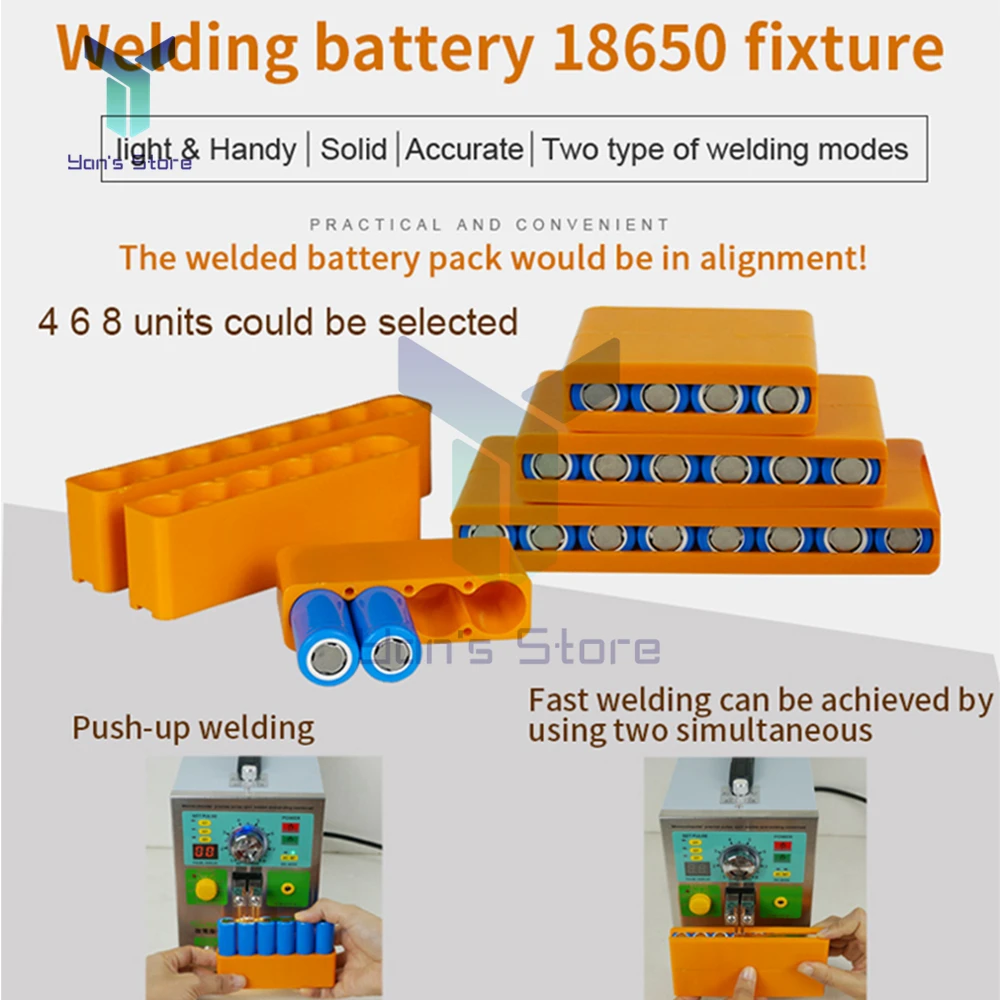 18650 Battery Fixture Fixed For Spot Welding Lithium Battery Pack Weld Fixture Spot welder welding Batteries Fixed Holder