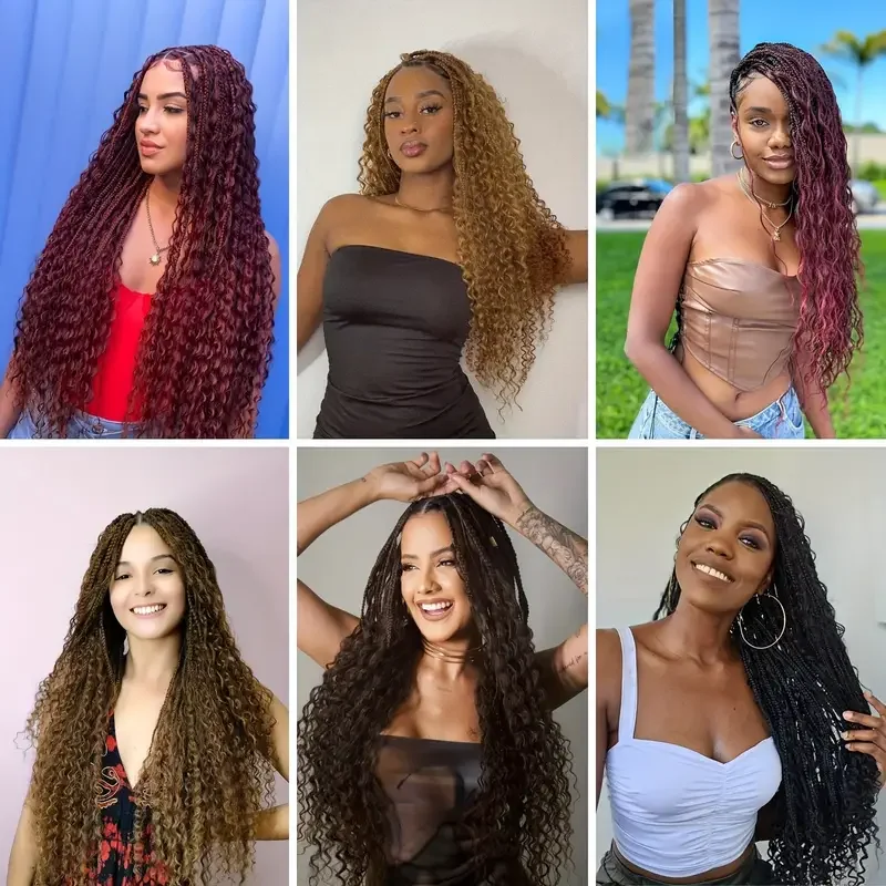 Mtmei Hair Tiefe Welle Häkelhaar 32 Zoll Lockiges Flechthaar Für Frauen Ocean Wave Häkelhaar Vorgedehntes Wav