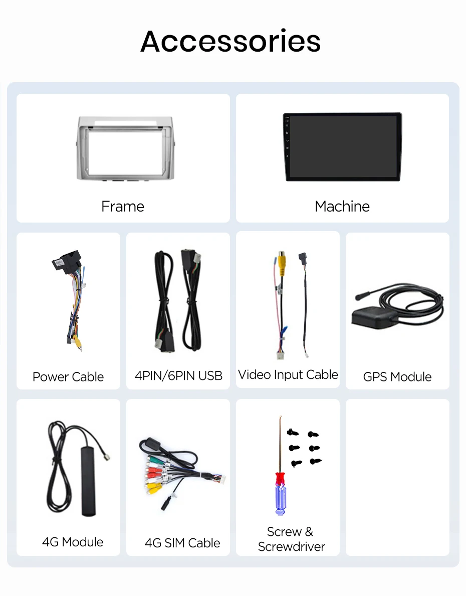 Junsun Wireless CarPlay Android Auto Autoradio für Toyota Corolla Verso 2004-2009 Auto-Intelligentes System DSP SWC RDS GPS FM BT – Detail 26
