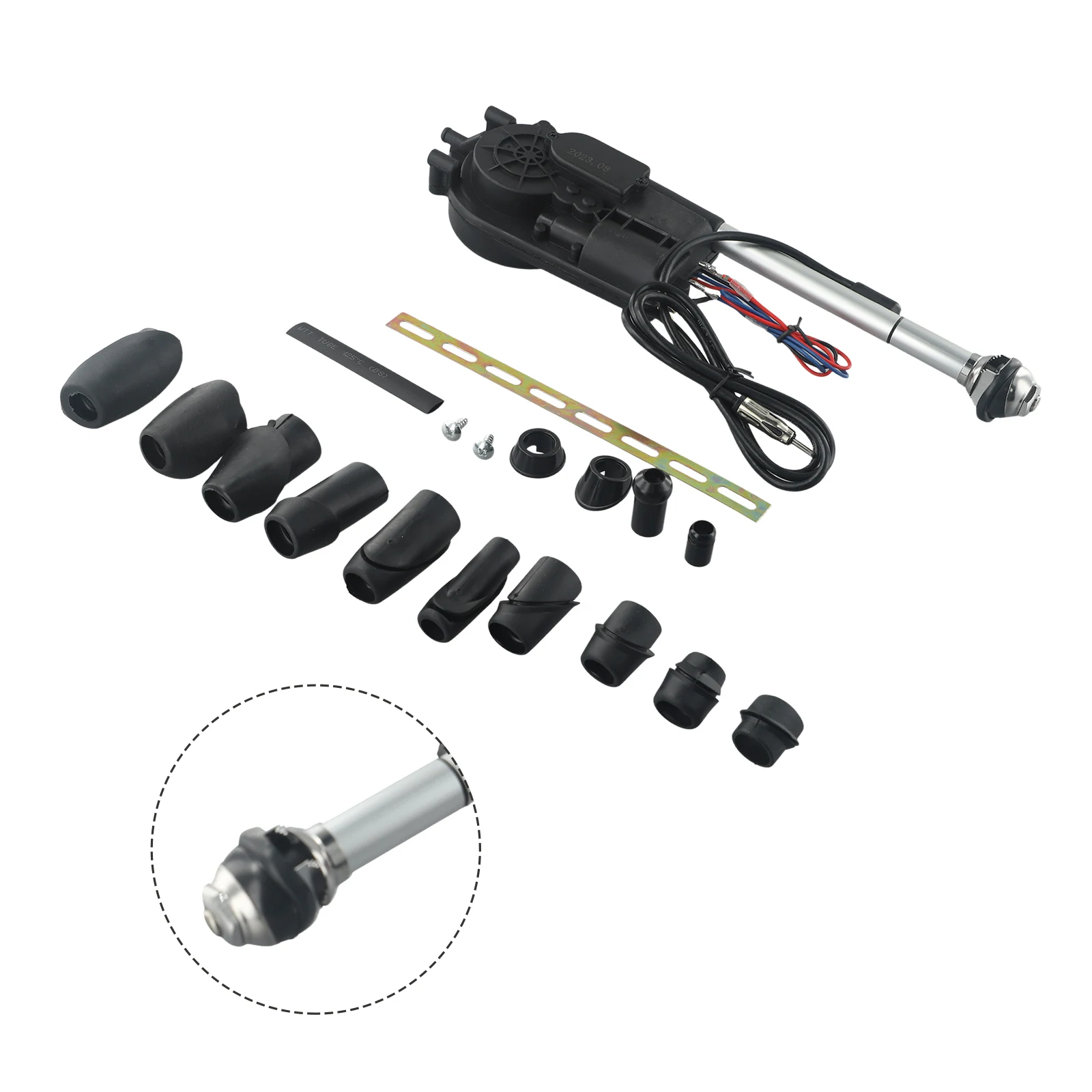 Car AM/FM Auto Motor Power Antenna Kits DC12V 5 Sections Mast Replacement Parts For Mercedes Ben1z W140 W126 W124 W201