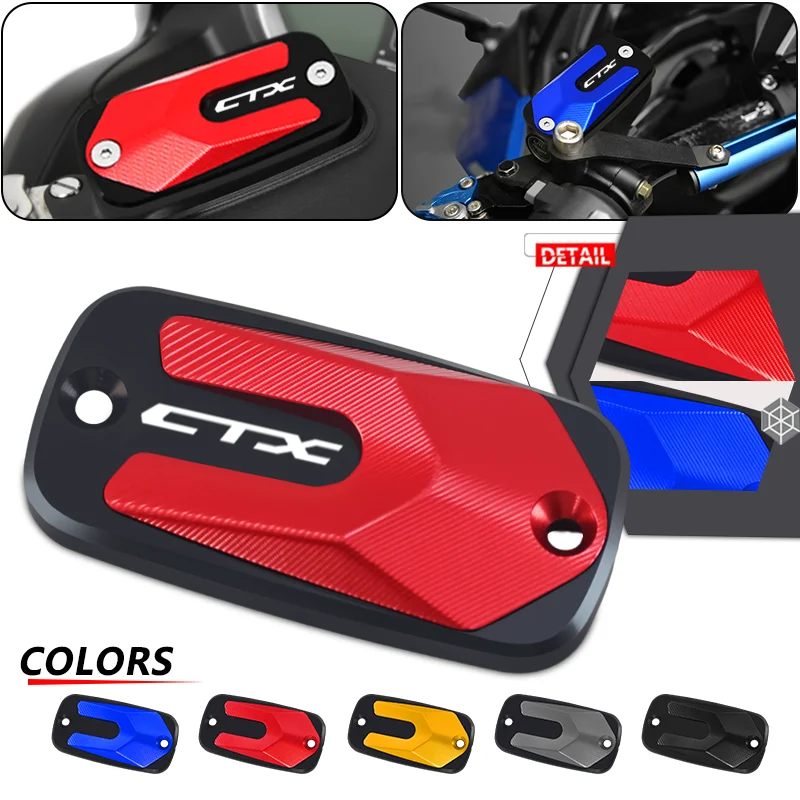 For CTX700 CTX700N CTX1300 2014-2016 Motorcycle CNC Front Brake Master Cylinder Fluid Reservoir Cover Oil Cap CTX