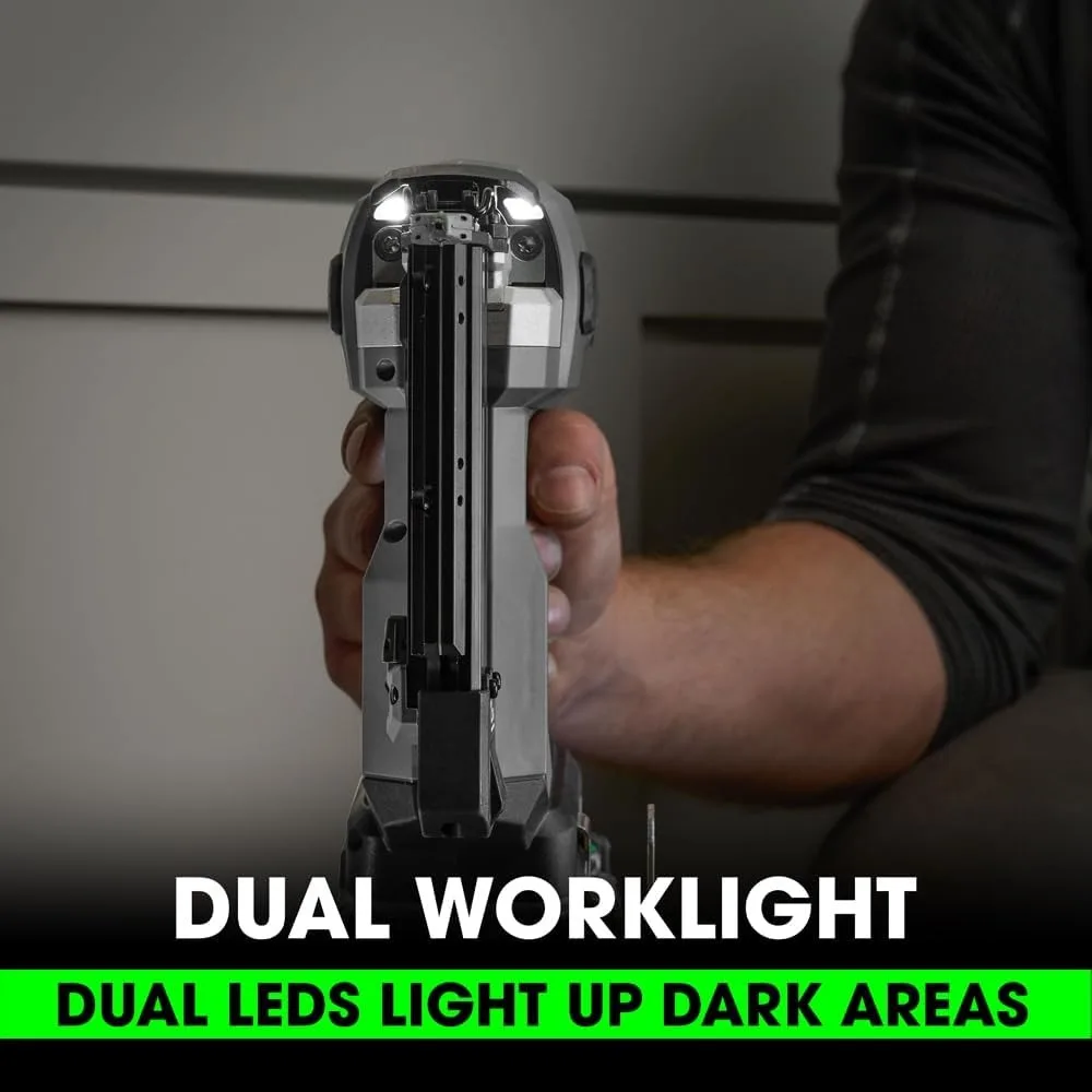 Kit de clavadora de pines inalámbrica de 24 V con batería de litio de 2,5 Ah y cargador rápido de 160 W - Modelo FX4341-1A