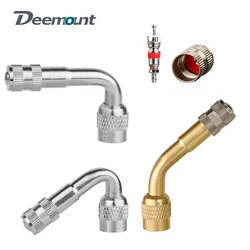 Deemount A/V Gebogen Adapter W/Tepel Kern Pomp Klep Verlenging Schrader Koperen Nozzle Fiets Balans Fiets Scooter Inflatie