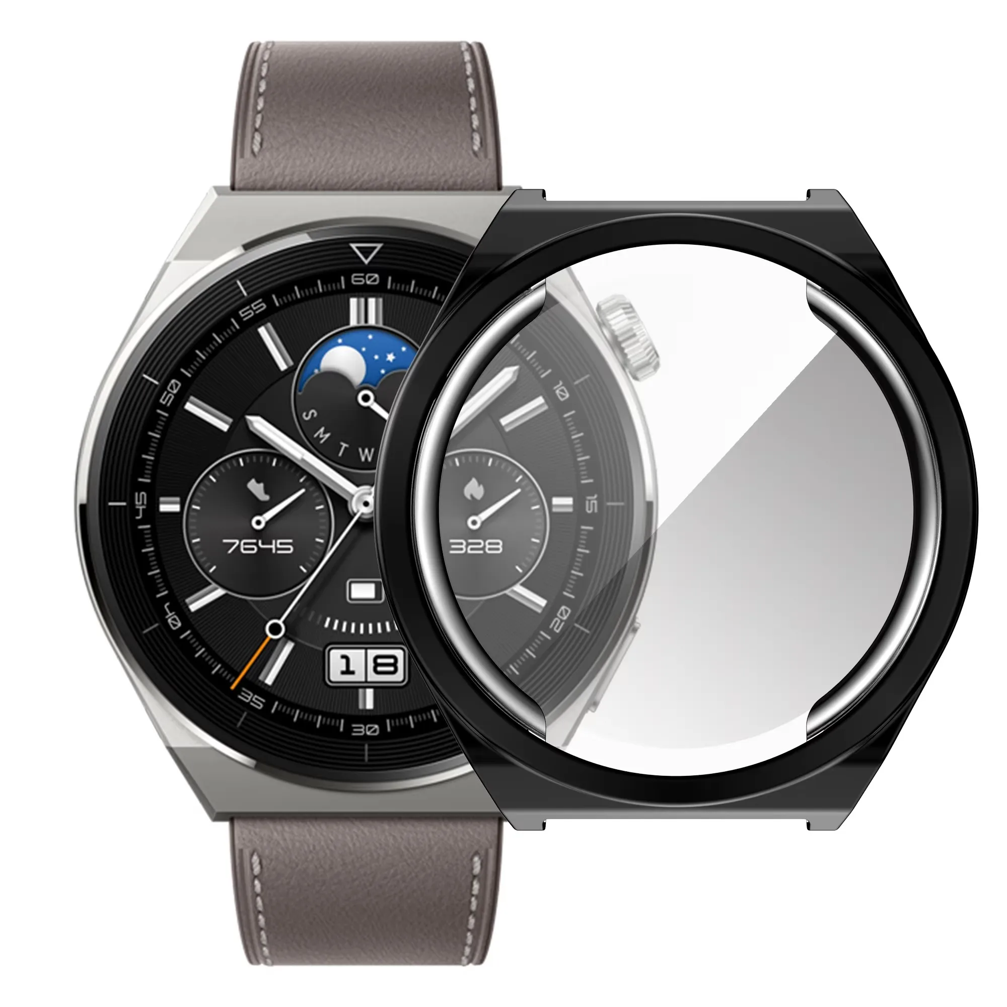 

Soft TPU Screen Protector Case For Huawei Watch GT3 Pro 46mm For Huawei Watch GT3 Pro 46mm 43mm Full Coverage Anti-Scratch Cover