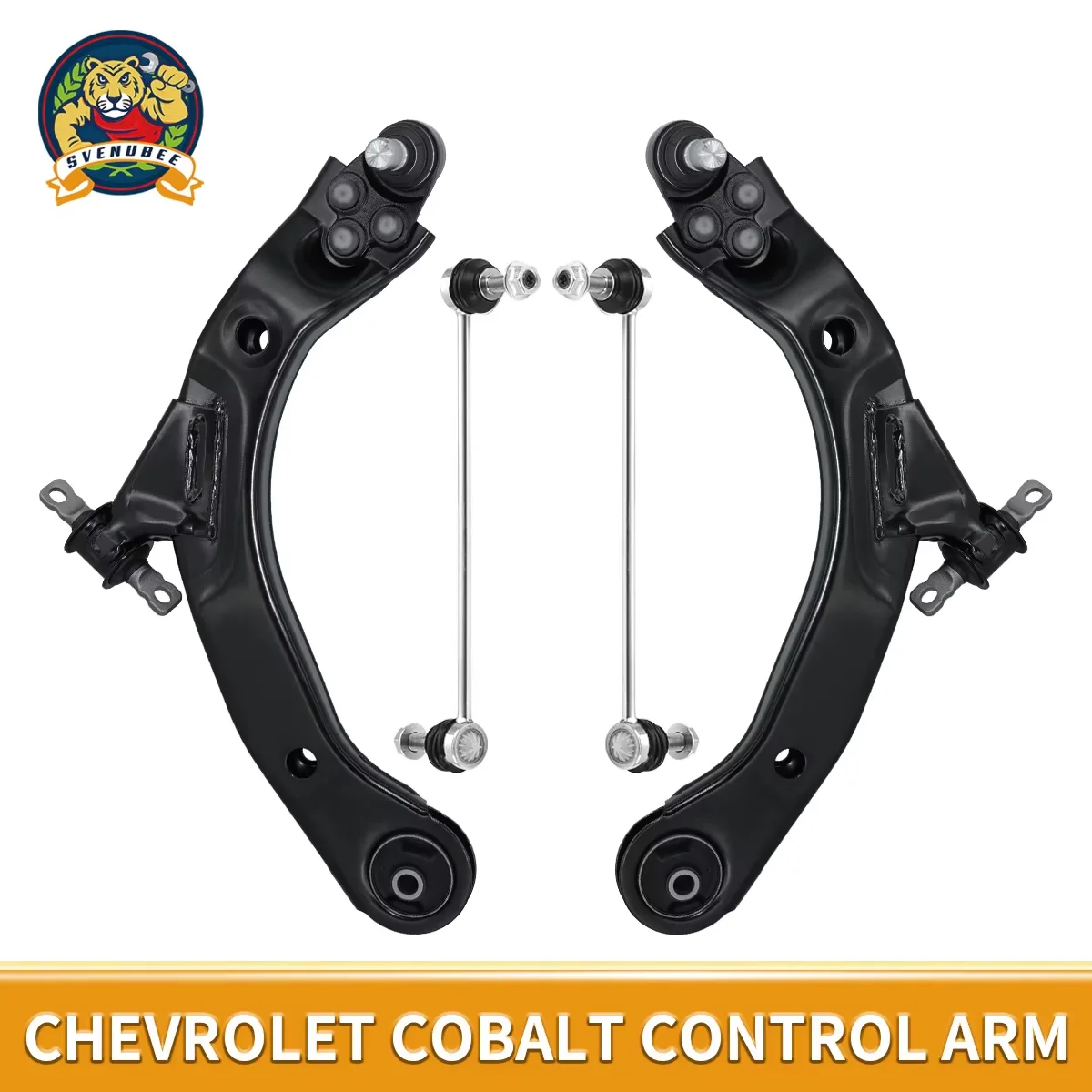 

Svenubee 4Pcs Front Lower Control Arm Sway Bar Link for Chevrolet Cobalt HHR Pontiac G5 Pursuit Saturn Ion 2003 2004-2010 2011