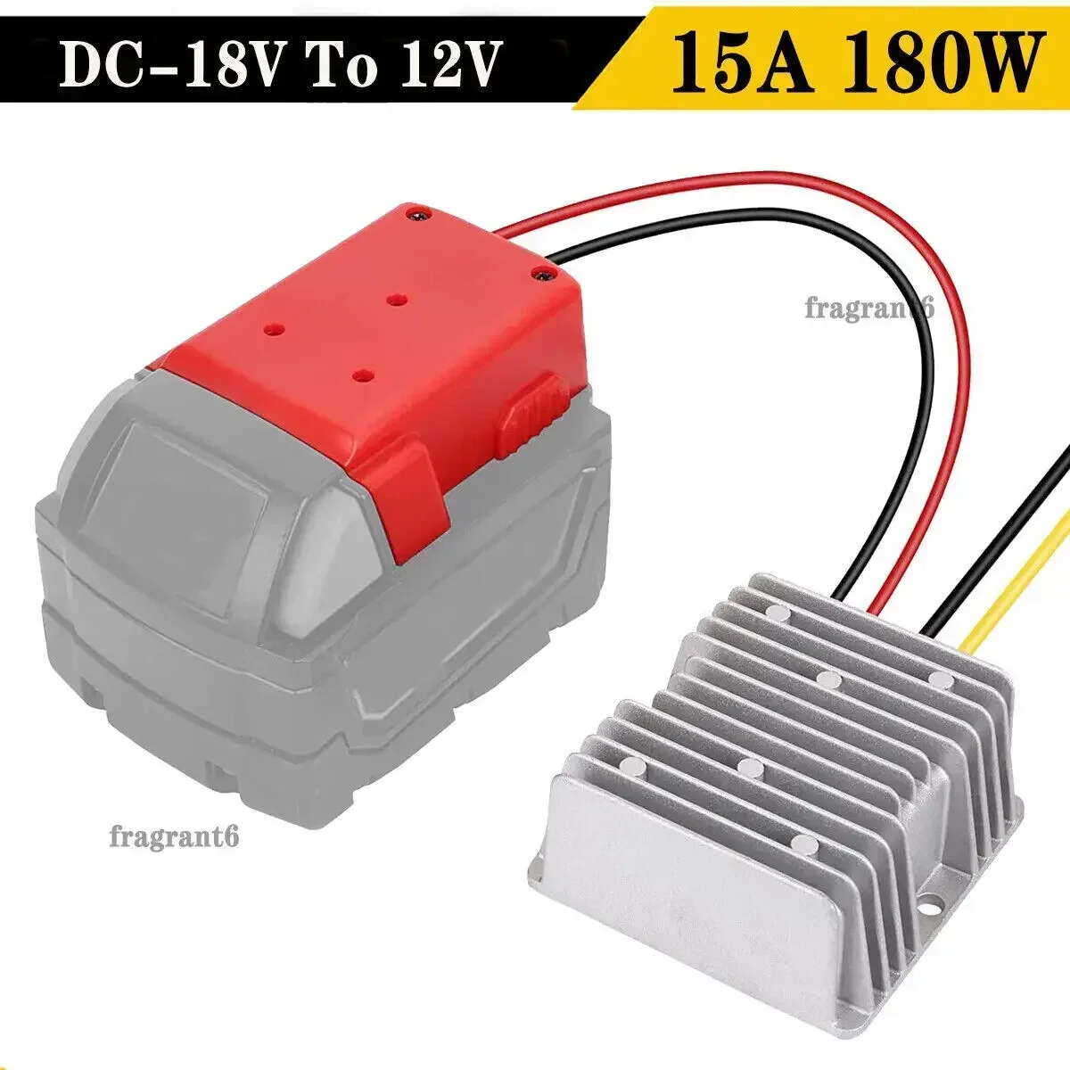 

Step Down Converter DC 18V To 12V 15A Aadpter for Milwaukee 18V Li-ion Battery Power Wheel Inverter Buck Boost Voltage Regulator