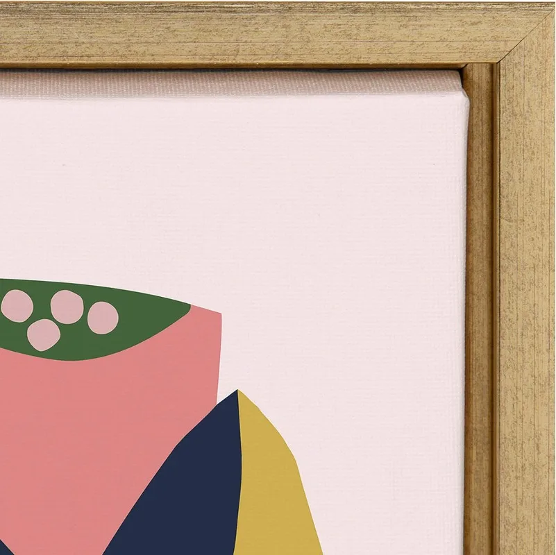 لوحة فنية جدارية من القماش بإطار للحديقة من ميريام فان نست، 28 × 38 ذهبي، ديكور حائط مستوحى من الطبيعة #3