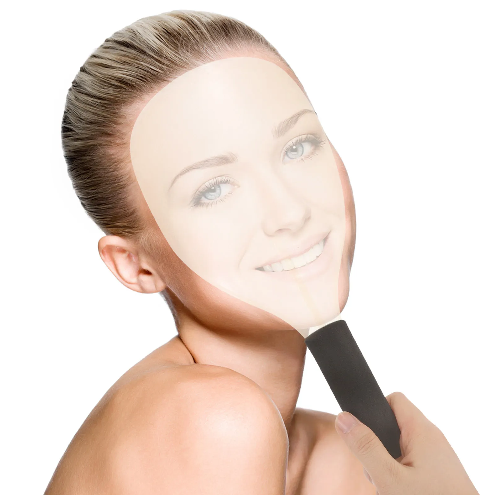 

Hair Salon Hairspray Face Mask Shield Plastic Protective Cover Barber Hairdressing Use Haircut Face Mask Shield