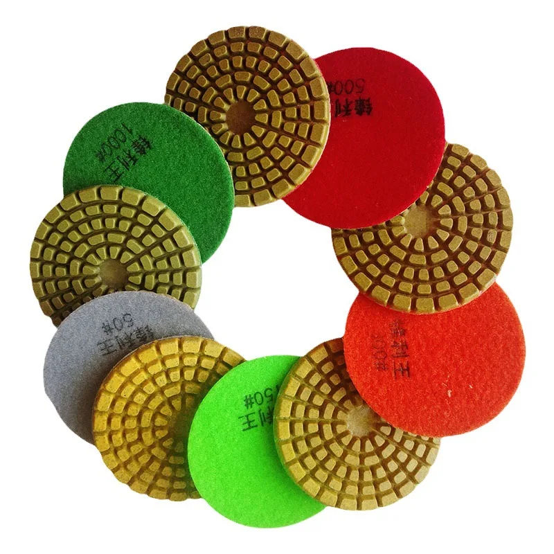 Resin Polishing Pads Wet And Dry Use Cement Epoxy Cured Floor Durable Grinding Machine Accessories