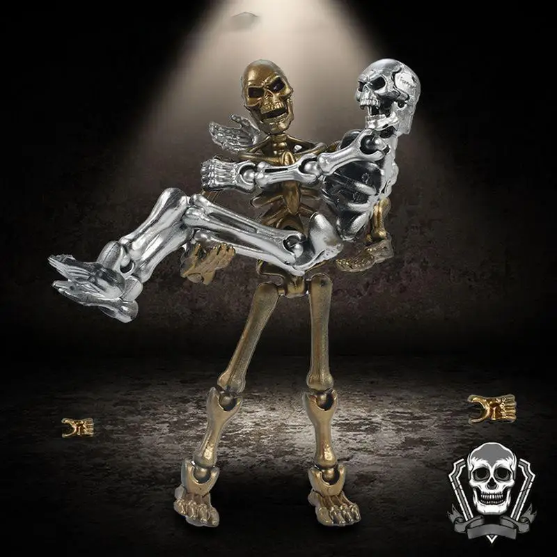 Middeleeuwse Schedel Actiefiguren Beweegbare Robot Multi-Jointed Dummys Volledig Gelede Figuren Speelgoed voor Bureau Display Beeldje Model