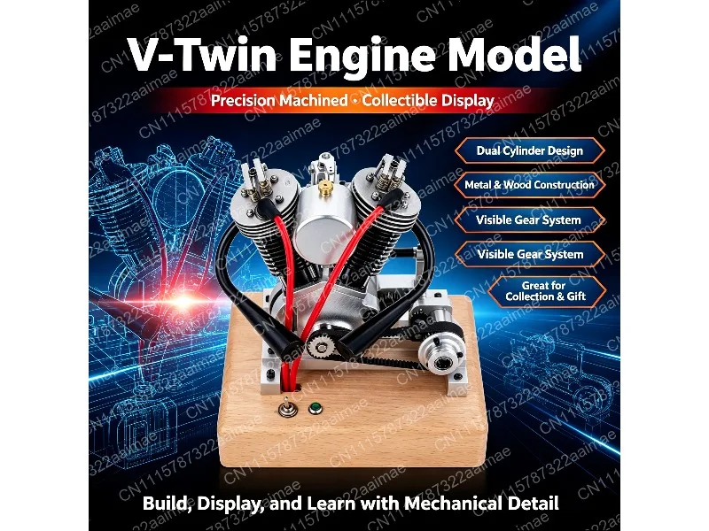 DIY Mini Internal Combustion Engine Model Kit Assembly Hobby Collection
