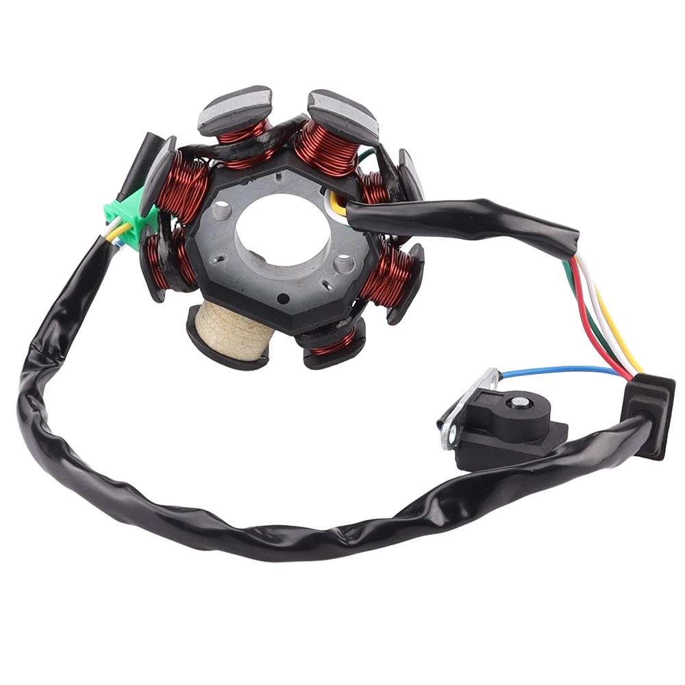 Motorcycle Stator Ignition Coil Magneto For GY6 49cc 50cc 110cc 125cc 150cc 139QMB 147QMD 152QMI 157QMJ Scooter Moped 8 Coil