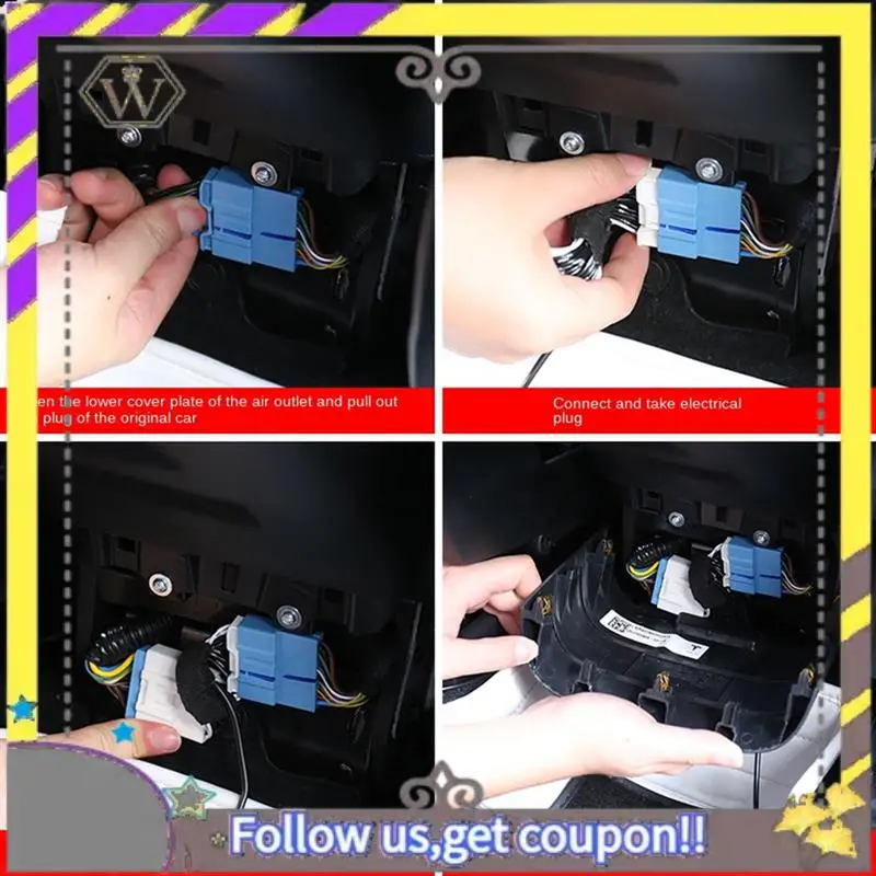 ABXV-For Tesla Model 3 / Y Ambient Light Acc Power Plug Lossless Wire Harness Interior Decoration Modification Accessories Compo view 5