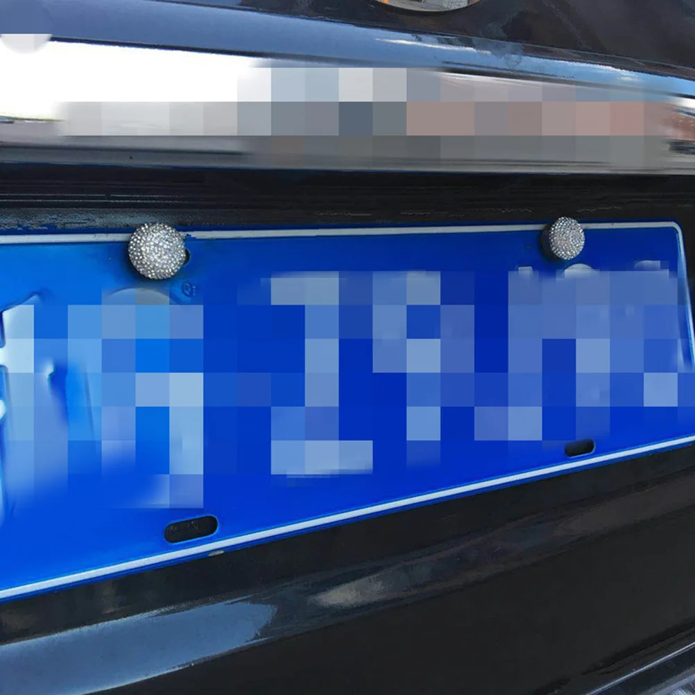 Vite di tenuta con strass Fissaggio targa Tappo rosso Dadi Bulloni Sostituzioni durevoli Novità di vestibilità domestica standard per veicoli