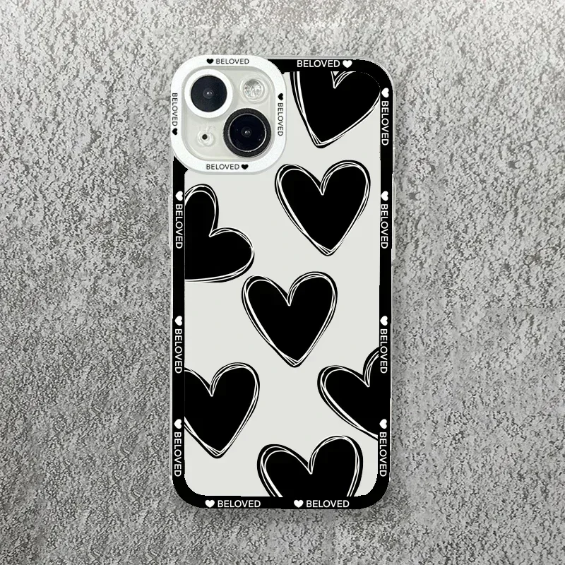 Coque de téléphone transparente souple Love Coussins, coque antichoc de luxe, Xiaomi Redmi 12, 13C, Redmi Note 13, 12 Pro Plus, 5G, 12S, 11S, 11, 10 S, 10