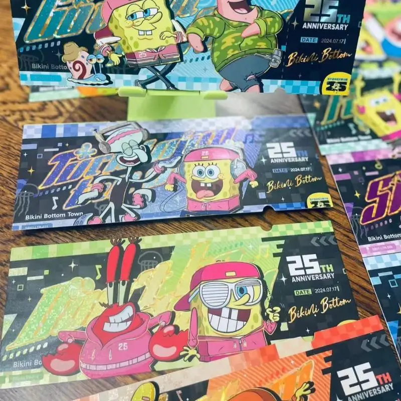 Karta laserowa Kayou Spongebob Squarepants - Rocznica Szczęśliwego Wyjazdu, pierwsza seria, oryginalna karta kolekcjonerska do gry