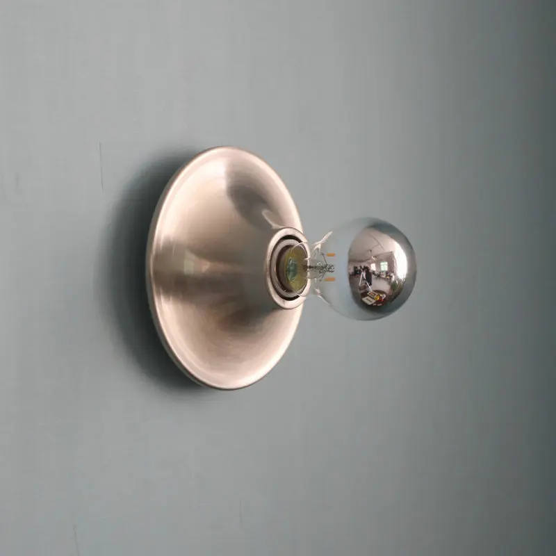 

Круглый железный художественный настенный светильник в скандинавском ретро-стиле, ностальгический простой желтый настенный светильник, для гостиной, спальни, коридора GN011EX