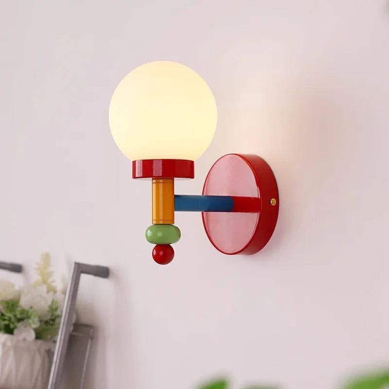 Romantic Warm Colorful Children\'s Room Ceiling Chandelier Macaron LED Lighting Pendant Lamp for Boys Girls Bedroom Study Fixture