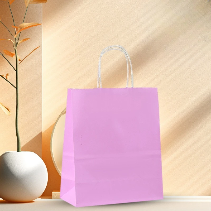 كيس ورق كرافت حمل حقيبة الوجبات الجاهزة كيس خبز الشاي بالحليب #5