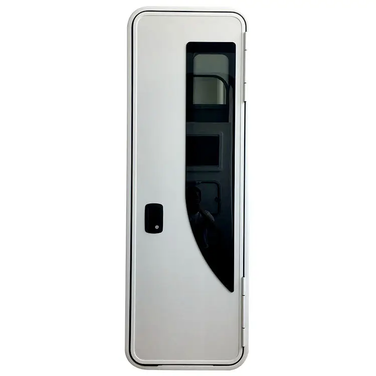 Cheapest   Aluminum alloy  frame  European style  door  caravan rv  camper door with screen door