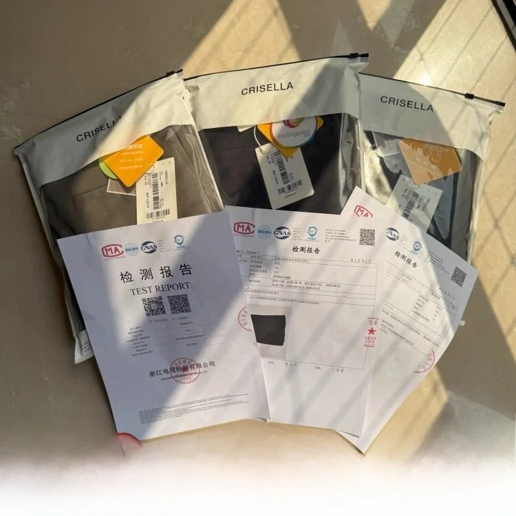 

Busin Casual Men's Pants Soft Warm Wool Blend Polyester Lycra Straight Leg Trousers for Autumn Winter New Arrival