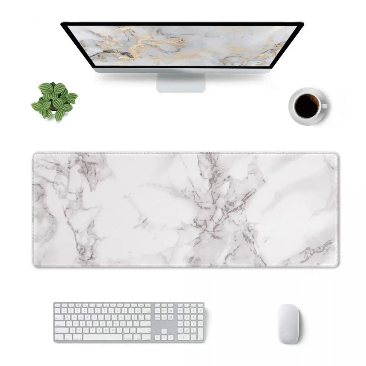 Marble Pattern Rubber Keyboard Pads