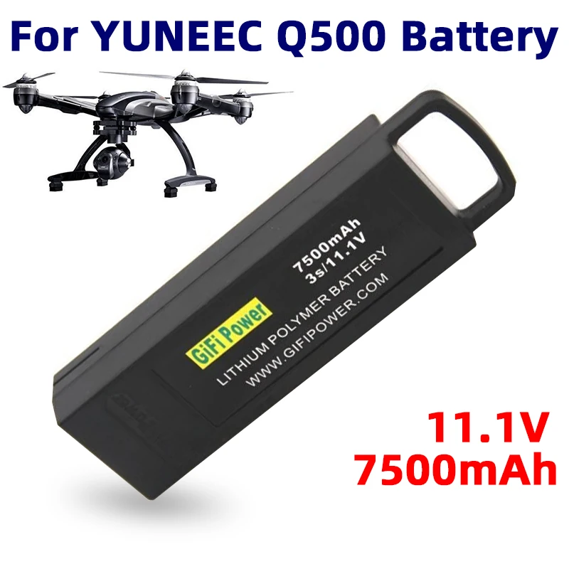 

11.1V YUNEEC Q500 Lipo Battery 7500mAh For Yuneec Q500/Q500+/Q500 4K/Q500+ PRO 4K For Typhoon RC GiFi 3S Drone Flight Battery