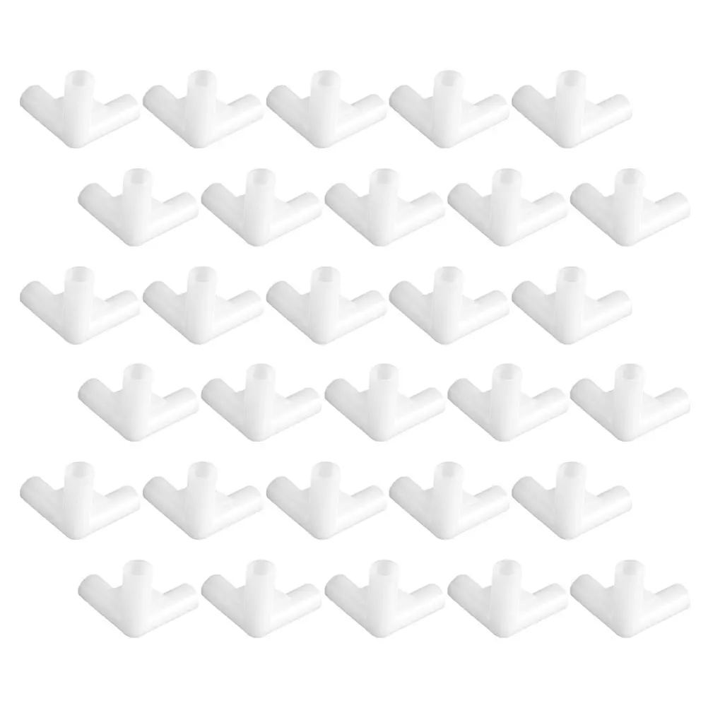 

40pcs Accessories Straight Triangle Canopy Parts Connectors for Gazebos Balcony Camping Repairs PP Garden Supplies
