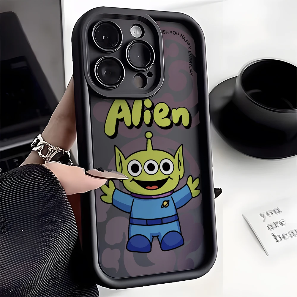 Casing ponsel Alien Toy Story untuk Oppo Realme C67 C65 C63 C55 C53 C35 C33 C21Y 12 11 Pro Plus 4G 5G Cover tangga TPU lembut