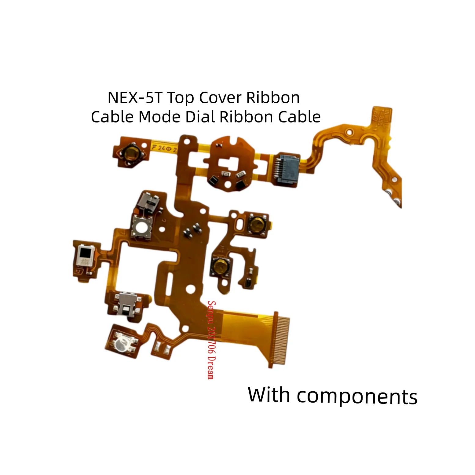 For Sony NEX-5R NEX5R NEX-5T Mirrorless Camera Top Cover Mode Dial Power Switch Flex Ribbon Cable With Electronic Components