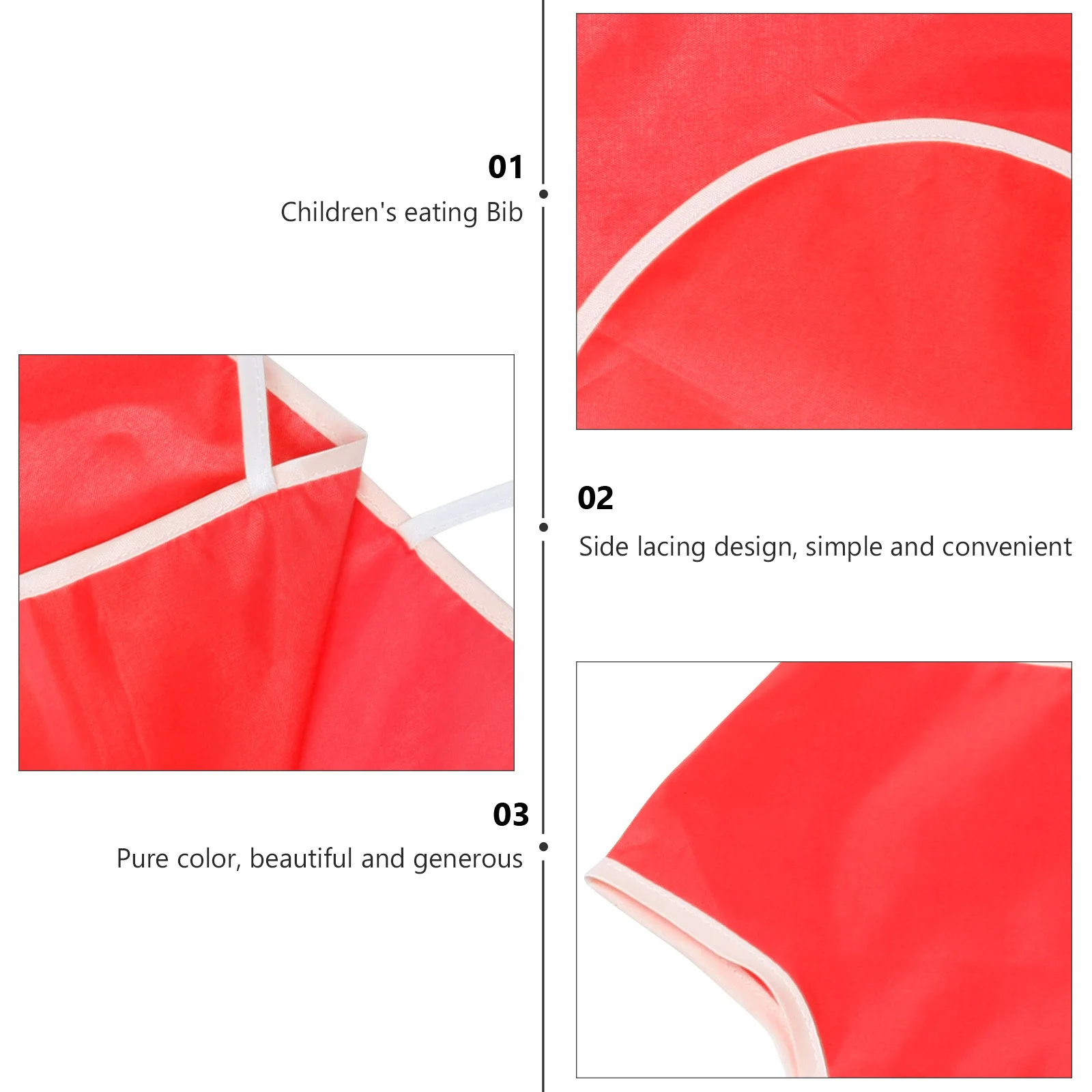 

Одежда для рисования, белый фартук, детские нагрудники, водонепроницаемый халат для кормления, нейлон, грязеотталкивающий, для новорожденных, яркий цвет, без катышков, рис