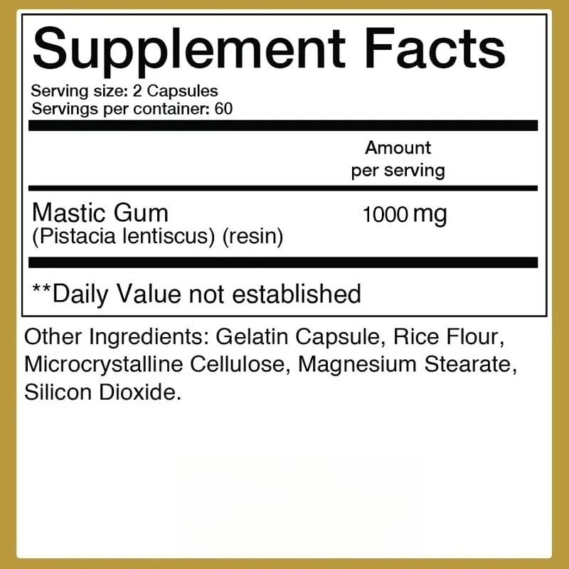 MASTIC GUM Supplement - Effectively Regulates Intestinal and Cardiovascular Health and Improves DigestionSupplements