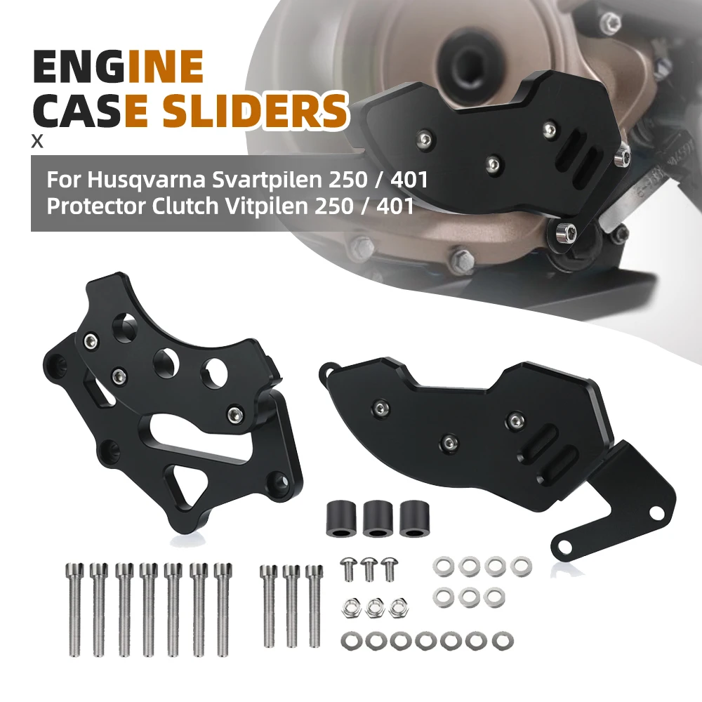 

Левая и правая крышка статора двигателя для Husqvarna Svartpilen 250/401, защита двигателя мотоцикла, муфта Vitpilen 250/401