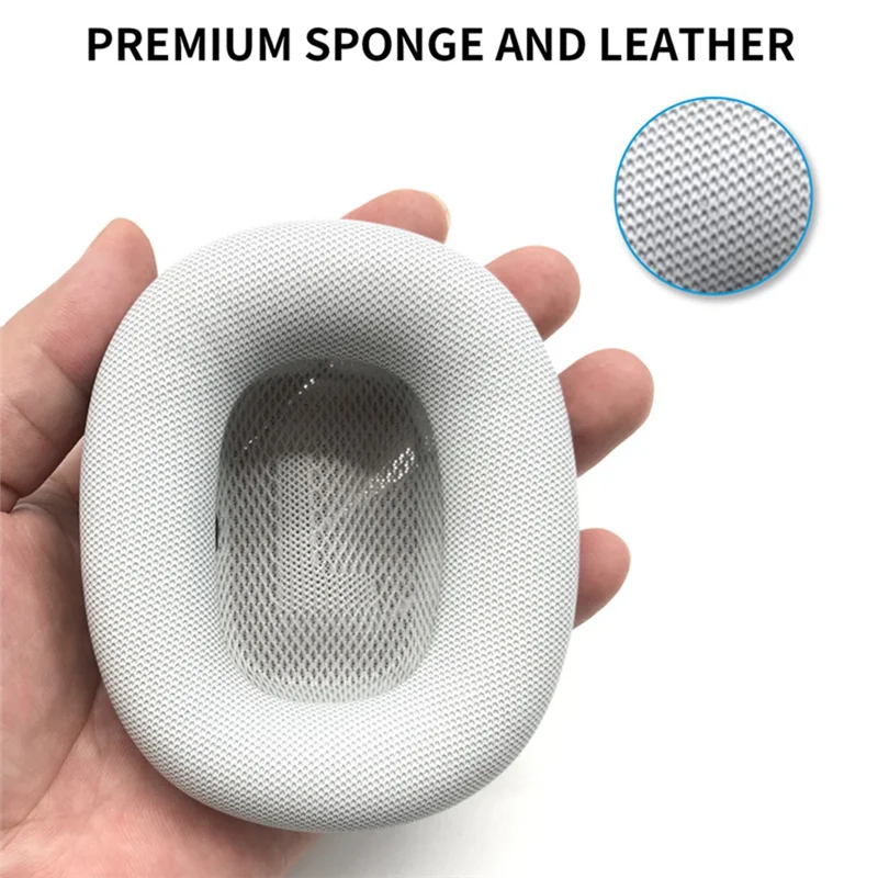 سماعات رأس متعددة الوظائف مع غطاء إسفنجي ، ملحقات وسادة الأذن ، اللون الرمادي الداكن ، سماعات Airpods Max ، زوج واحد من أغطية الأذن