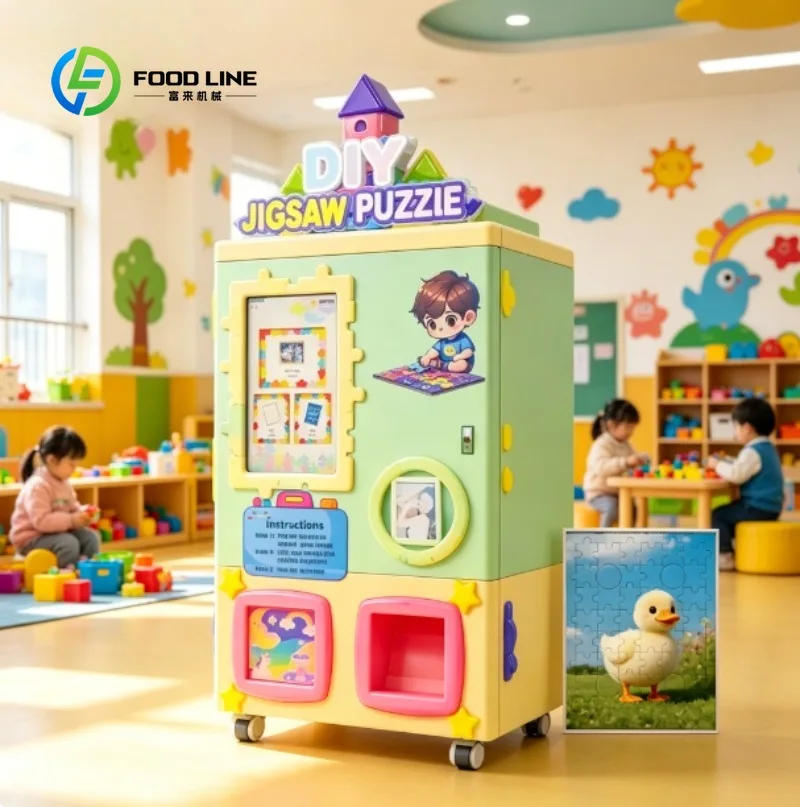 Automatic DIY jigsaw Puzzle Vending Machine Creative DIY Puzzle Maker, Supports Cashless Payments for Shopping Centers