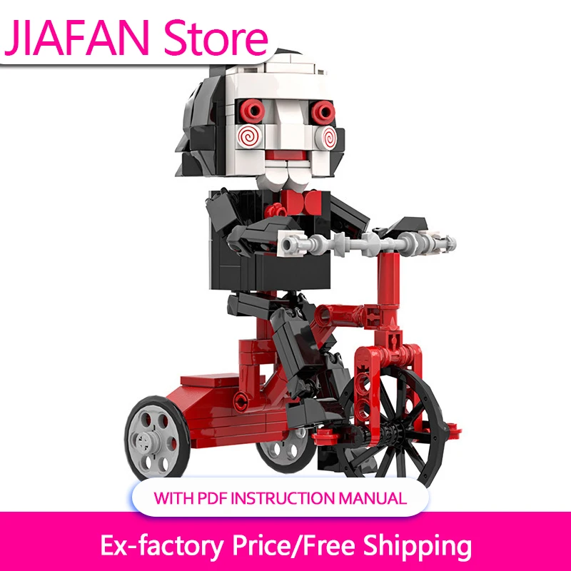 Puppet Riding a Tricycle - Billy MOC Building Block Movie Character Series Model Children's Educational Building Toy Gift
