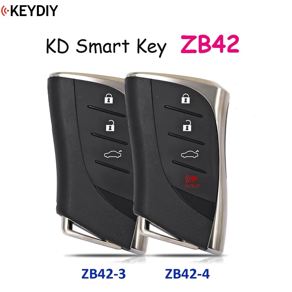 KEYDIY ZB42 KD Remote Universal Smart Car Key ZB Series for Lexury Style Keyless ZB42-3 ZB42-4 for KD-X2 KD-MAX Programmer Tools