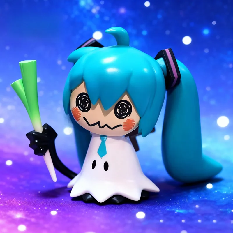 متوفر في المخزون أنيمي هاتسون ميكو كيو بيكاتشو نموذج الشكل البصل الأخضر البلاستيكية عمل أرقام جمع نموذج اللعب الكلاسيكية للأطفال #5