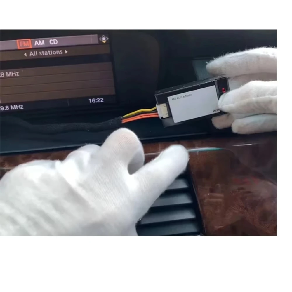 Car AUX Activator For BMW 5 Series E60 E61 E63 E64 CCC 2006 2007 2008 2009 2010 Fit For Original Car Without AUX