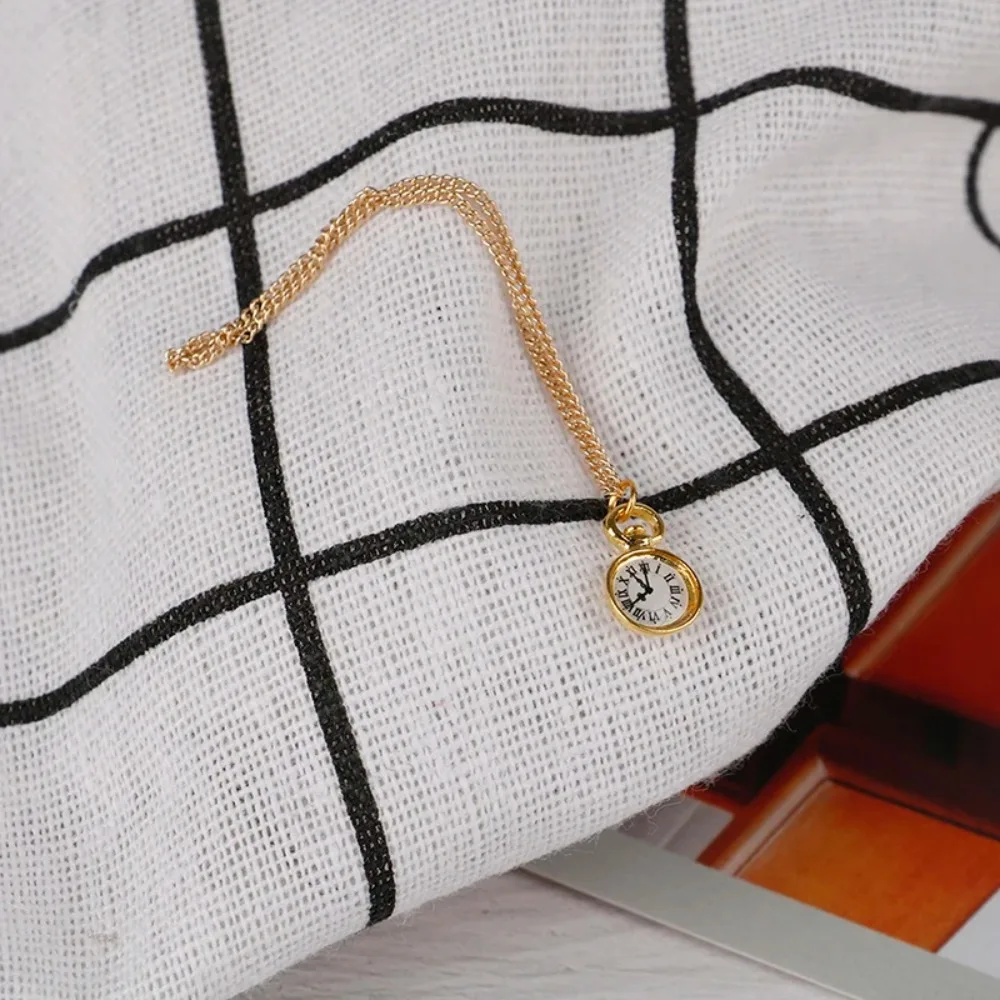Necklace Watch Dollhouse Simulation Pocket Watch Ob11 Accessories Simulation Mini Necklace Pocket Watch Vintage Alloy