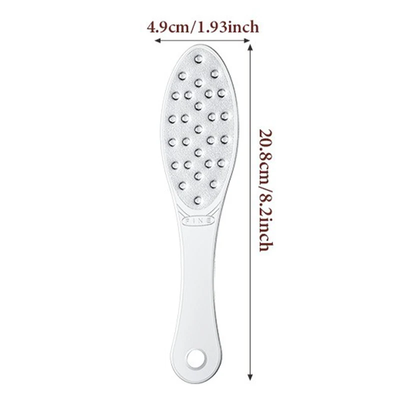 ملف القدم على الوجهين الفولاذ المقاوم للصدأ قدم فرك مجلس كعب الجلد الميت طحن الكالس مزيل المهنية باديكير الرعاية أداة