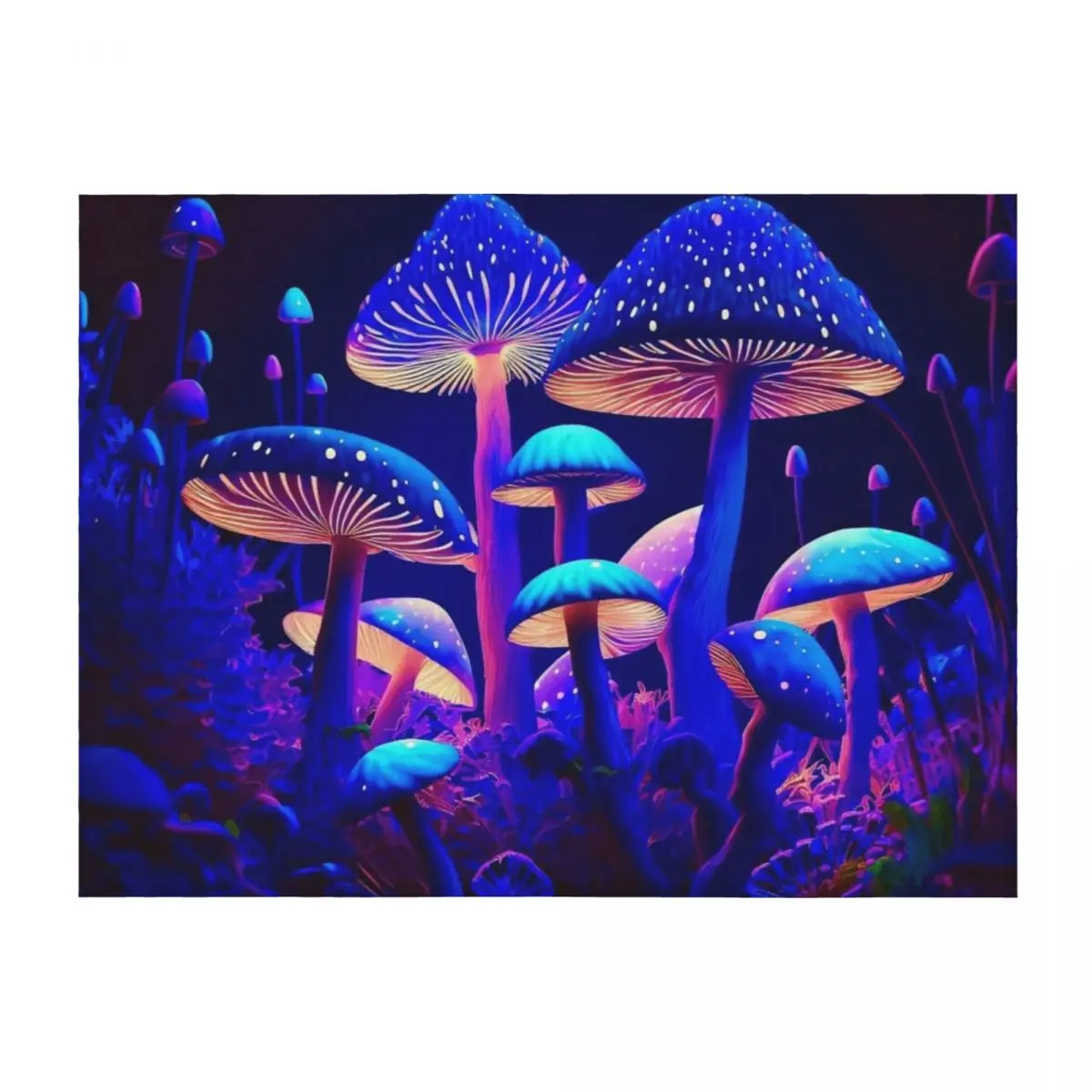 

Enlightened Fungi Throw Blanket Thermal For Baby Extra Large Throw Vintage Blankets