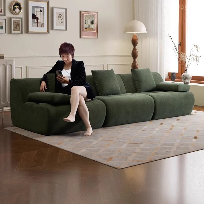 Saco de rolo de compressão a vácuo sofá de tecido de bambu estilo retrô designer de celebridades da Internet