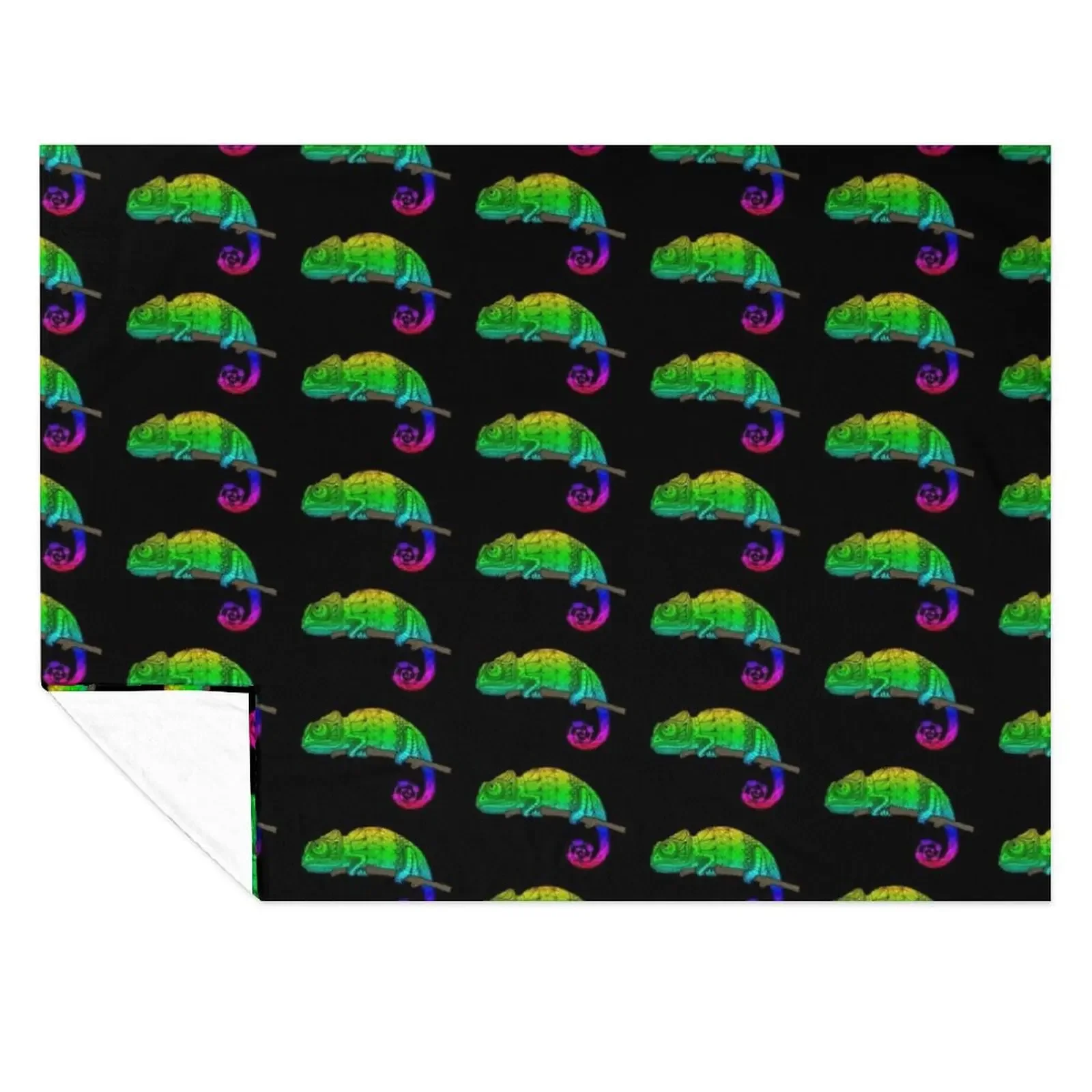 

Rainbow Chameleon Throw Blanket Baby Vintage Hairys Hairy Blankets