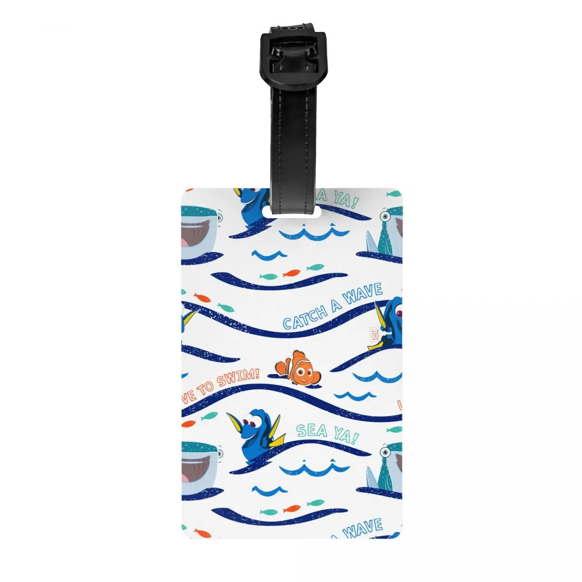 

Finding Nemo Dory Wave Pattern Luggage Tag Baggage Tags Travel Bag Labels Suitcase