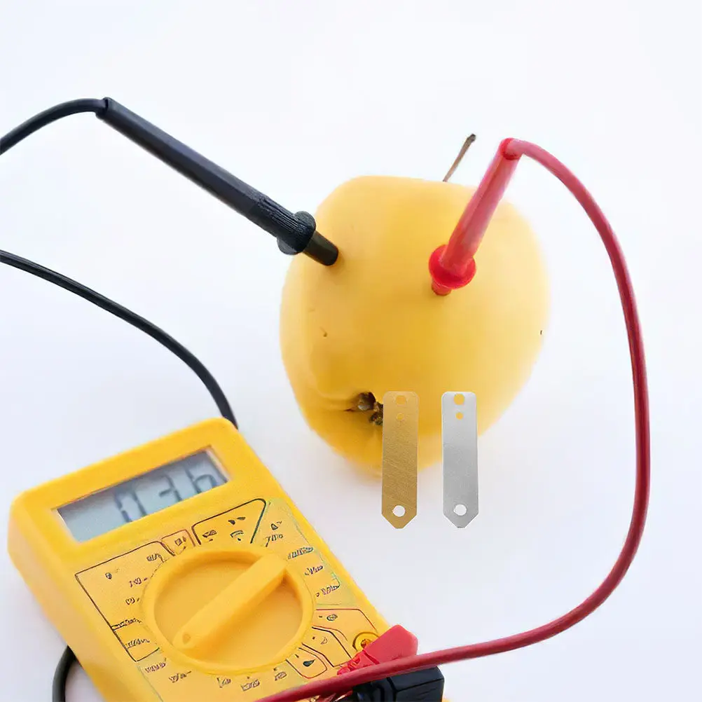 

12Pcs Copper Zinc Strips Anode Set for Scientific Experiment Educational Kits Electroplating Supplies