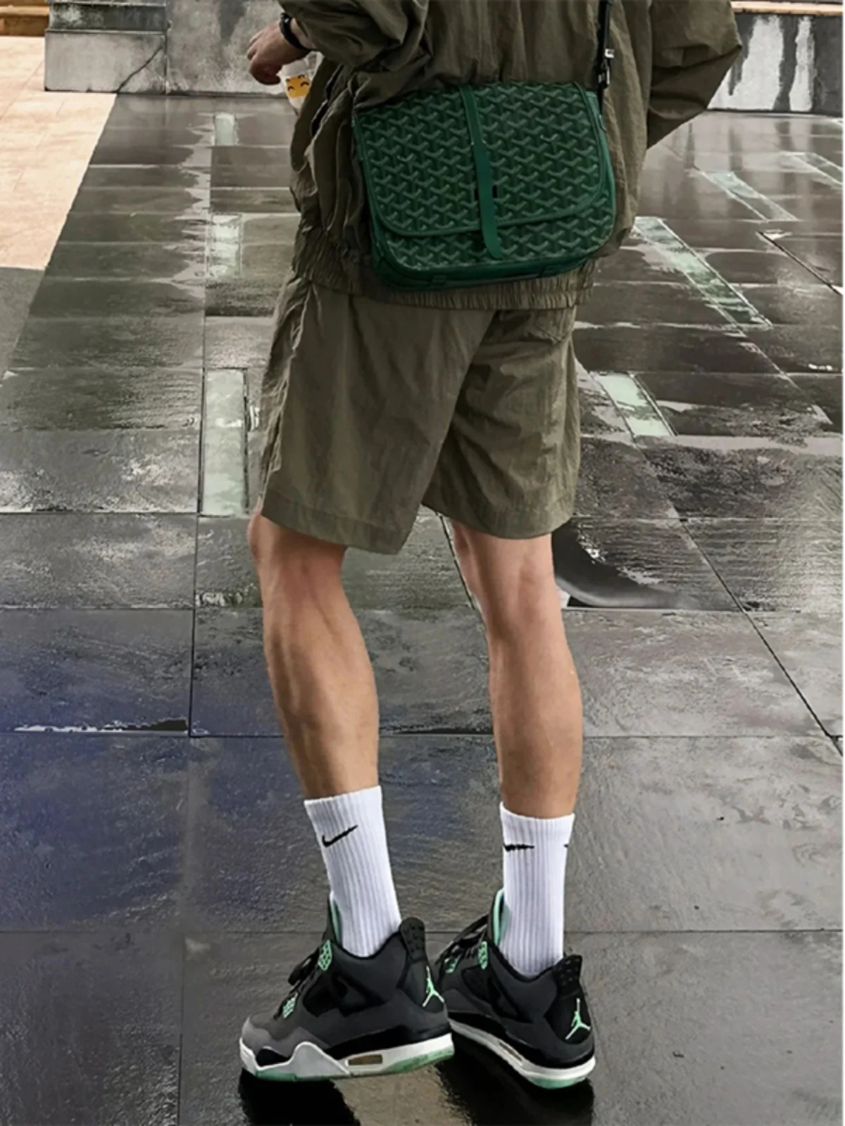 

Qui Dry Military een Men's orts Summer Trendy Outdoor Sports Baskeall Beach Five-Quarter Length Straight Leg Pants