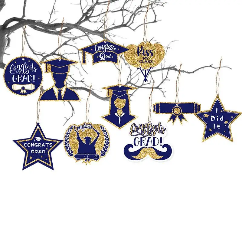 

Трансграничные украшения для пар, сезонная бирка, подвесные украшения, фестиваль, тематические принадлежности для мероприятий, синий цвет, семь порций